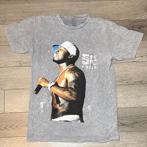 50 Cent Live Photo T-Shirt Hip Hop Tee Urbanwear Medium "Get Rich"